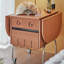 Table basse pliable mobile en bois massif