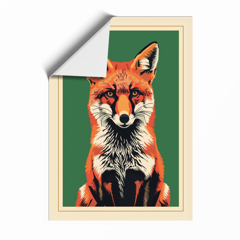 Fox Gaze Modern - Framed Print, Unframed, A2 - 59.4 x 42.0 cm