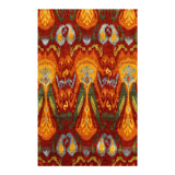 Canvello Multi Color Ikat Design Rug - 4' X 6'
