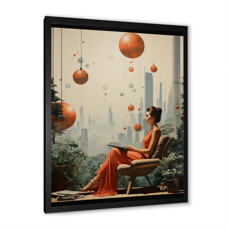 Mill Wind Majestic Retreat II sur toile, Cadre photo noir, H 32 po x l 24 po x P 1 po