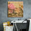Latitude et latitude, voyage à Londres, par Art Licensing Studio, art mural sur toile, 26 po x 26 po