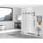 - W x 76'' H Single Added Door Frameless Shower Door with-85752685