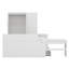 Lit plateforme en bois avec tiroirs, tablettes, bureau et garde-robe-1601566143