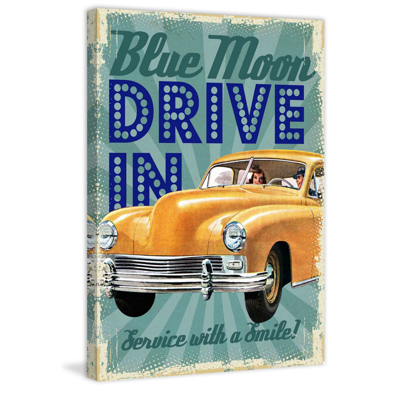 Moon Drive - Wrapped Canvas Print, 91 cm H x 61 cm W x 4 cm D