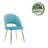 Liara 18.11'' H Velvet Upholstered Side Chair-535617365-440620741
