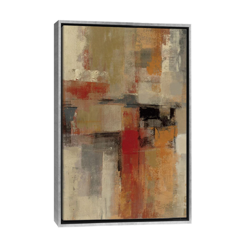 «Intersection Crop I» par Silvia Vassileva - reproduction d'art, H 60 po x l 40po x P 1,5 po, Encadrement argenté