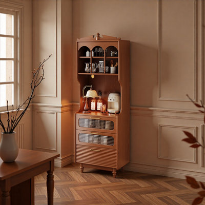 Cabine de rangement rétro intégrée de style français