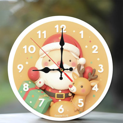 Fêtes-Ornements-Couronne-Horloge