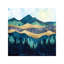 Blue Forest - Wrapped Canvas Print-444604094