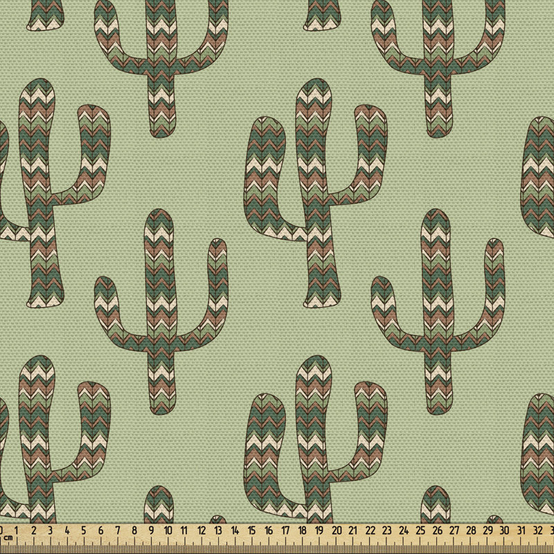Tissu cactus, l 58 po x L 72 po