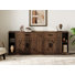 Laziza 82.7" W TV Stand with Barn Doors