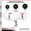 Ensemble de roulettes pivotantes en poly sur roulettes en fonte avec roulements à billes SCC_20S520-PUB-4-88911304