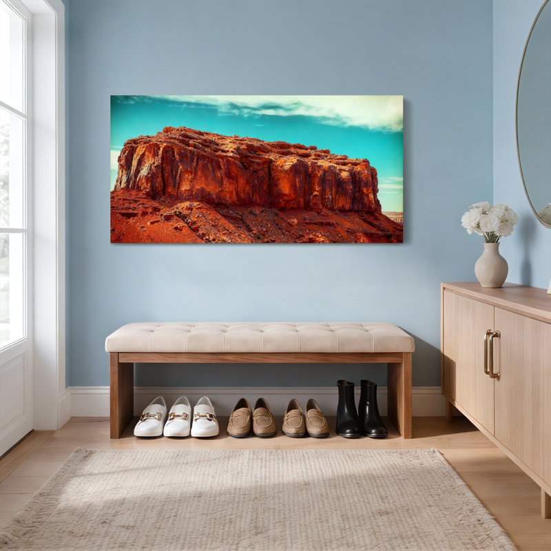 «Desert Rock Formation Landscape», ensemble de 1 reproduction d'art sur toile tendue, H 12 po x l 36 po
