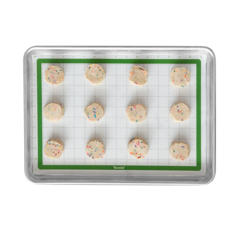 Tovolo Truebake Sil 1/2 Sheet Pan Mat With Grid For Baking