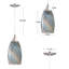 Luminaire suspendu terre à 1 lumière Kadiesha