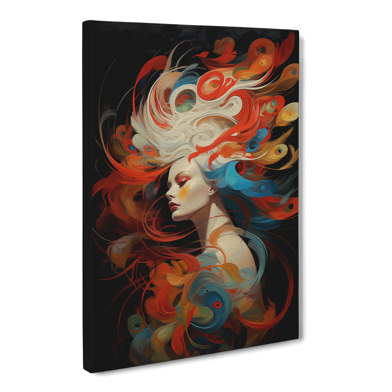 Feather Dadaism No.2 - Wrapped Canvas, 60cm H x 40cm W x 3cm D