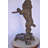 Standard Poodle Dog Hooding A Ring Bronze Statue - Size: 18"L X 13"W X 34"H.