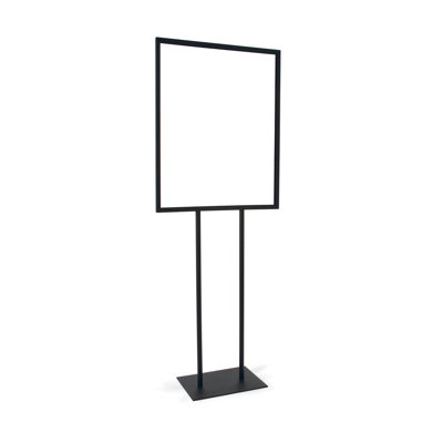 Bulletin Sign Holder with Flat Base