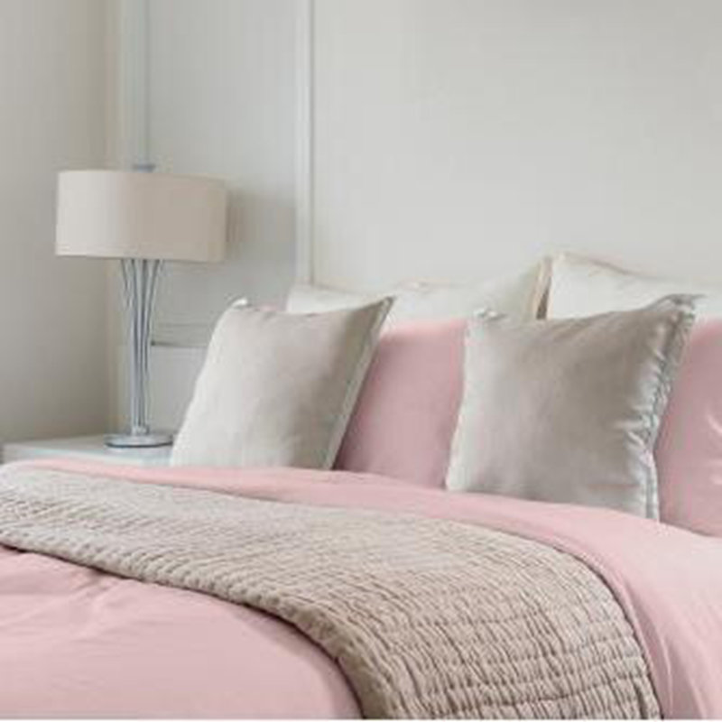 Deluxe Soft 100% Rayon From Derived from Bamboo 4-Piece sheet Set, California King Sheet Set  with 2 Pillowcases, Rose