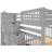 Tena Solid Wood Standard Stairway Bunk Beds Full over Full, 4 Drawers in the Steps, Twin Trundle, Gray-135818582-247366396