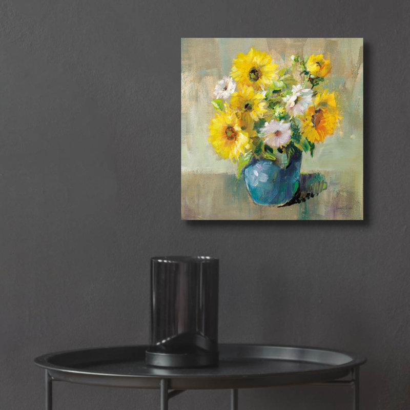 «Sunflower Still Life 1» par Danhui Nai, art mural en verre acrylique