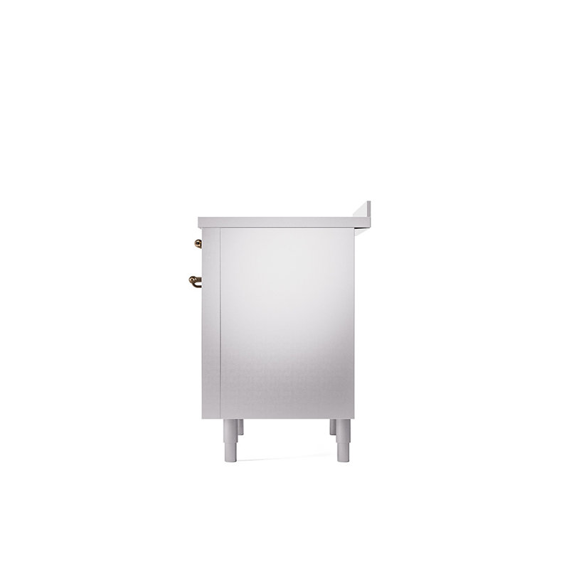 ILVE Nostalgie II 36 in Induction Range, Stainless Steel/Bronze