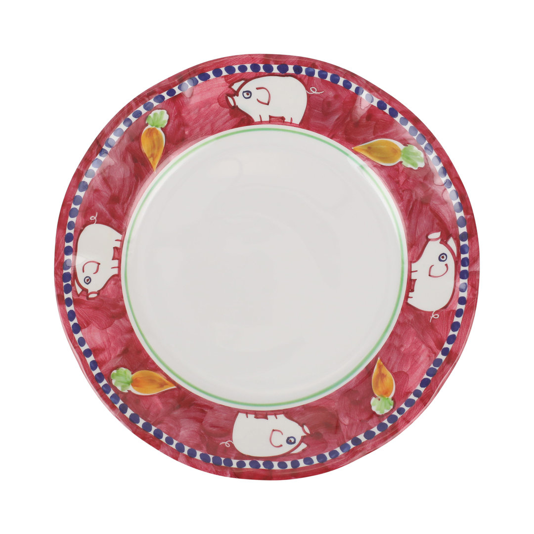 Melamine Campagna Porco Dinner Plate VIETRI