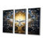 «Celestial Dove Bringing Peace» - ensemble d'art mural colombe-1093076307-1093076304