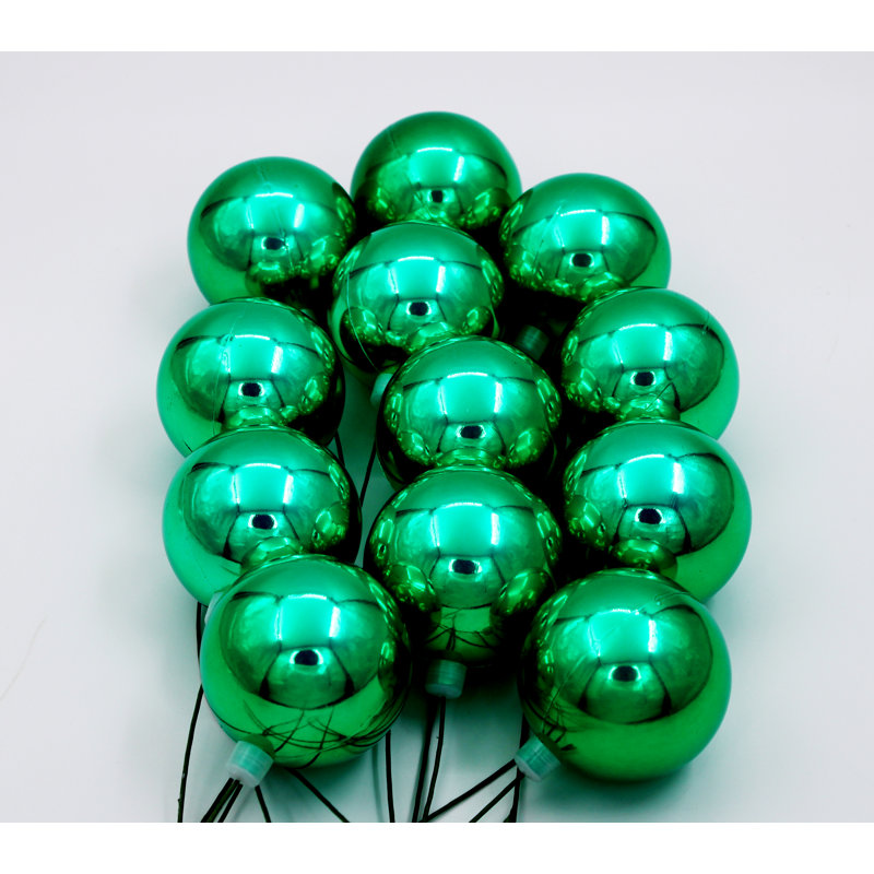 Ensemble d'ornement boule 12 pièces, H 10,36 po x l 2,5 po x P 2,5 po