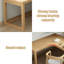 Bureaux en bois massif en forme de L 62,99 po-107193906