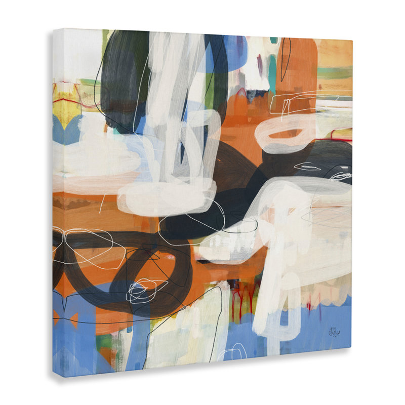 «Abstract Squiggle Distorsion» par Lisa Ridgers, H 24 po x l 24 po x P 1,5 po