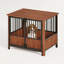Cage pour chien en bois de noyer-992300471