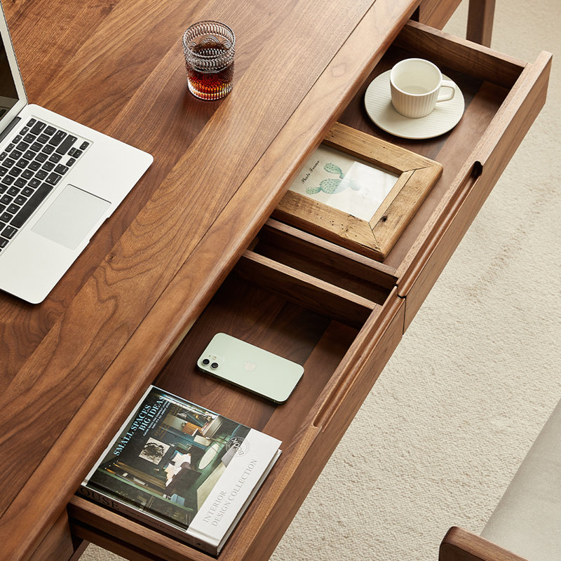 Bureau de style nordique, H 30,12 po x l 78,74 po x P 29,53 po