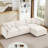 Modular Sectional Sofa, 102 Inch L Shaped Couch Set For Living Room, 3-Seater Comfy Cloud Couches With Movable Ottoman, DIY Combination, Chenille-1766606741