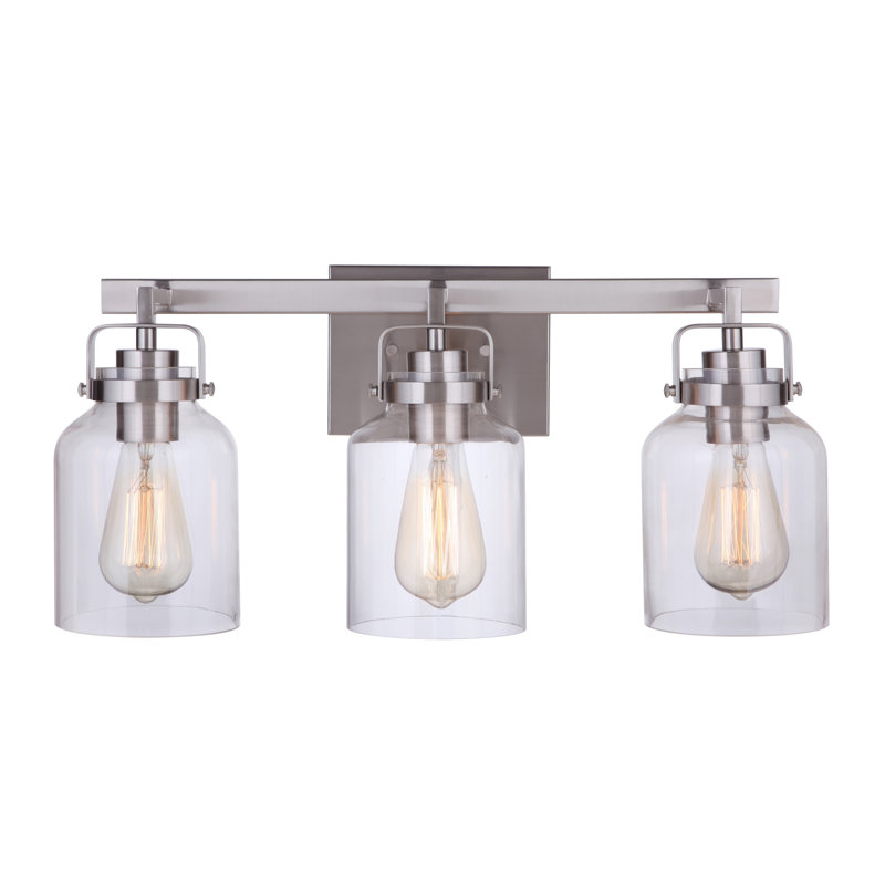 Barreras 3 - Light Vanity Light, Brushed Polished Nickel