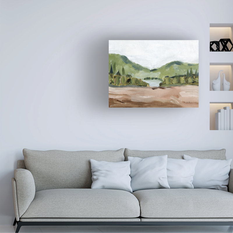 Art mural sur toile, boléro Farida Zaman Vista III, H 14 po x l 19 po