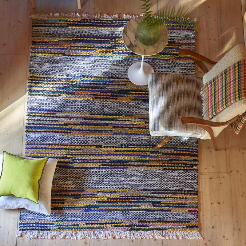 Zanshi Ochre Rug, Rectangle 5'3" x 8'6"