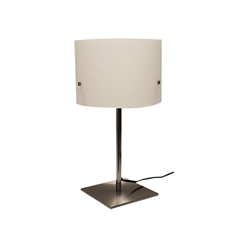 Donna Table Lamp, Small/Matte Nickel/Opal White