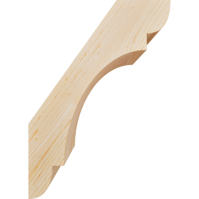 Attelle de genou olympique, Sapin de Douglas, H 14 po x l 5,5 po x P 10 po, Attelle lisse