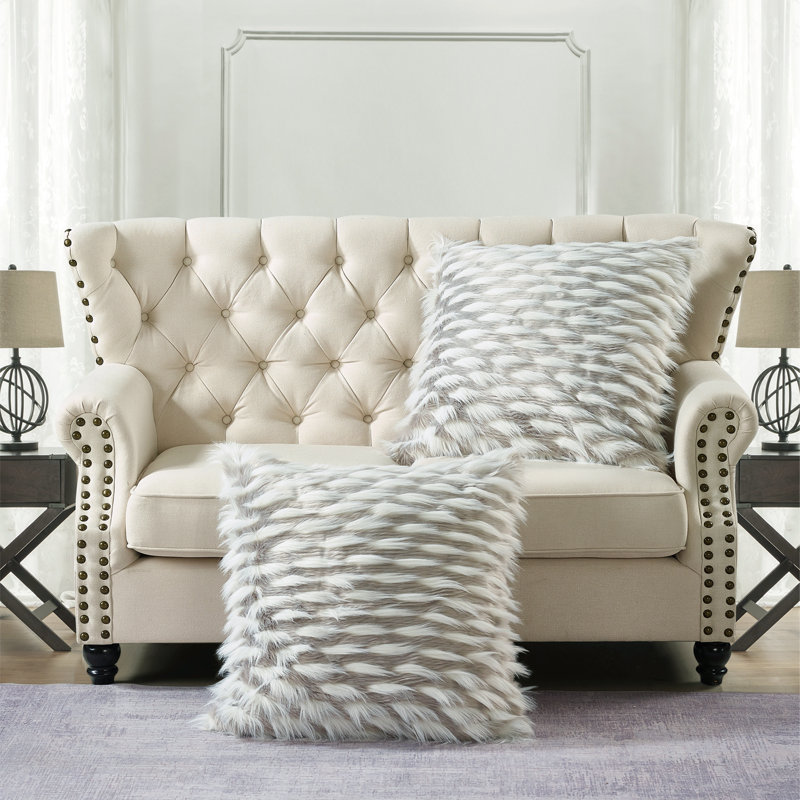Square Euro Cushion Cover, Grey