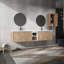 Meuble-lavabo 84 po avec lavabo et armoire latérale 84 po - Charnières de porte à fermeture douce pour une salle de bain facile Esthétique silencieuse et silencieuse-681399284