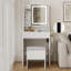 Ensemble de coiffeuse avec tabouret Herdon -1928634038
