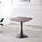 31.5-Inch Walnut Round Dining Table - Modern Pedestal Design-1523372901-1523372900
