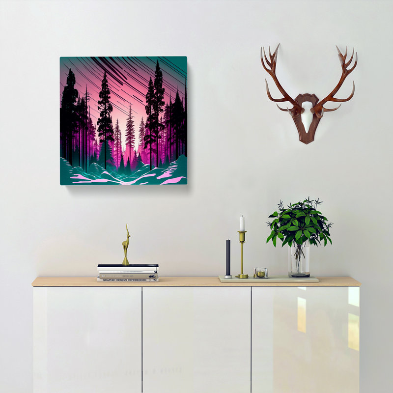 Modern Wall Art - Wrapped Canvas - Framed Print, 35cm H x 35cm W x 3cm D