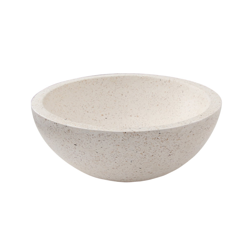 Lavabo de salle de bain ovale Caspar, Blanc