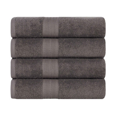 Ensemble de serviettes de bain écologiques en coton 100% Ringspun Hannu