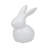 Modern Stoneware Ceramic Figurine Decorative Sculpture Featuring Minimalist Bunny Design and Smooth Matte Silhouette for Contemporary Display and Geometric Accent Styling in Artisan-Inspired Spaces-1929759051