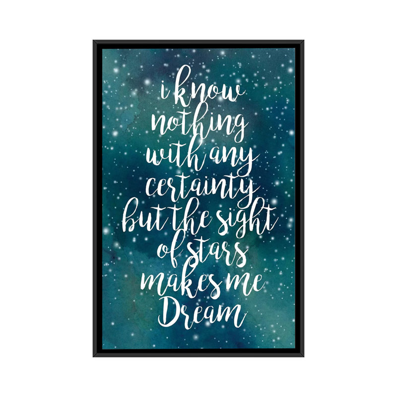 « galaxy quot ii », art textuel sur toile, H 26 po x l 18 po x P 1,5 po, Toile avec cadre noir, Pas de tapis