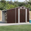 Brason Garden Shed 277x192.5x179 cm Galvanised Steel-1367526794