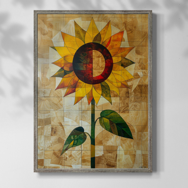 Reproduction encadrée FLORAL Series CDLxx III - bois massif, H 11 po x l 9 po